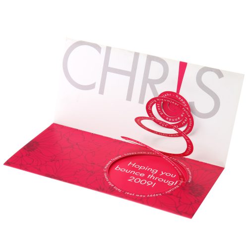 CARTE POP-UP spirale archimed