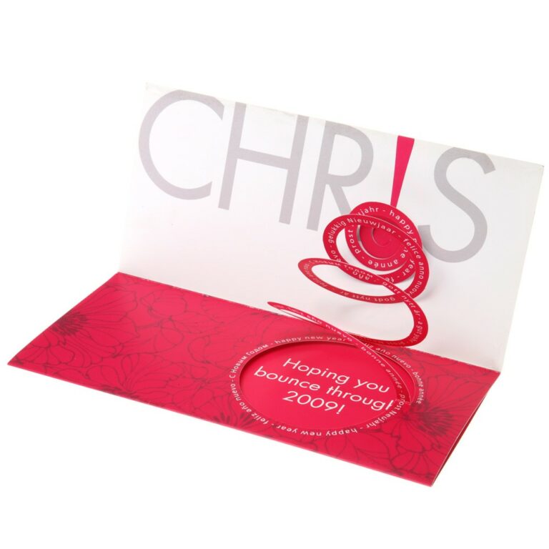 CARTE POP-UP spirale archimed