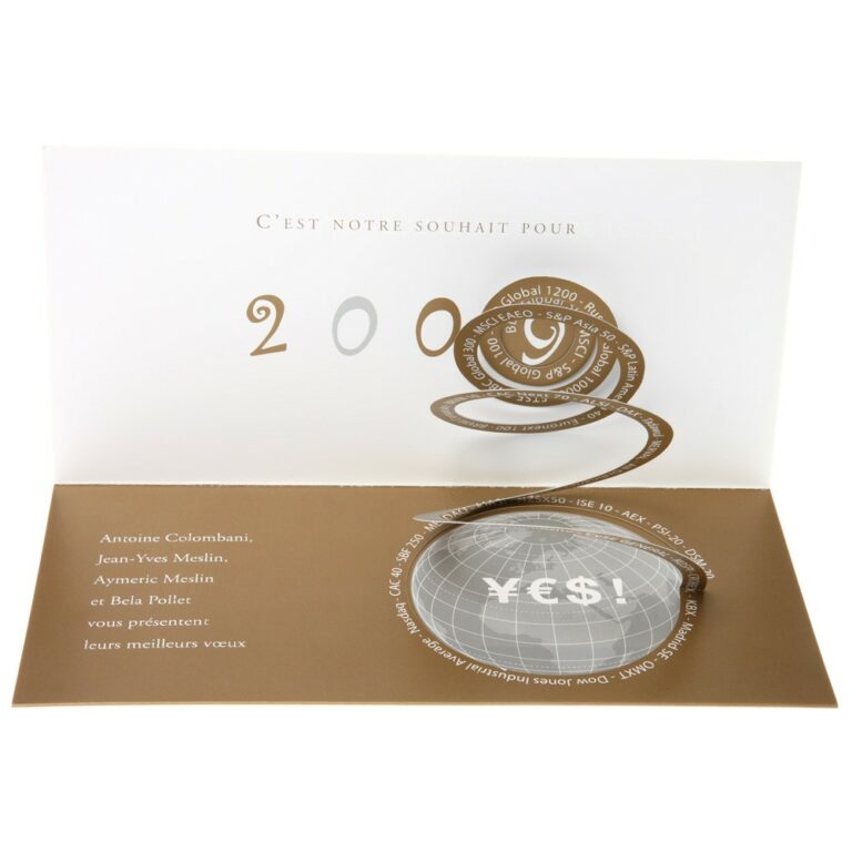 CARTE POP-UP spirale archimed