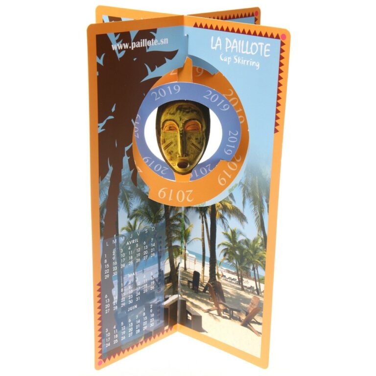 Calendrier carte "mobile" masque