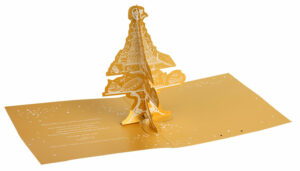 Carte de vœux avec sapin en pop-up