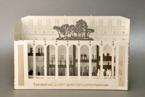 Diorama de la Fondation Cartier pour l'art contemporain et Jean Nouvel créé et réalisé par l'atelier MH EDITIONS